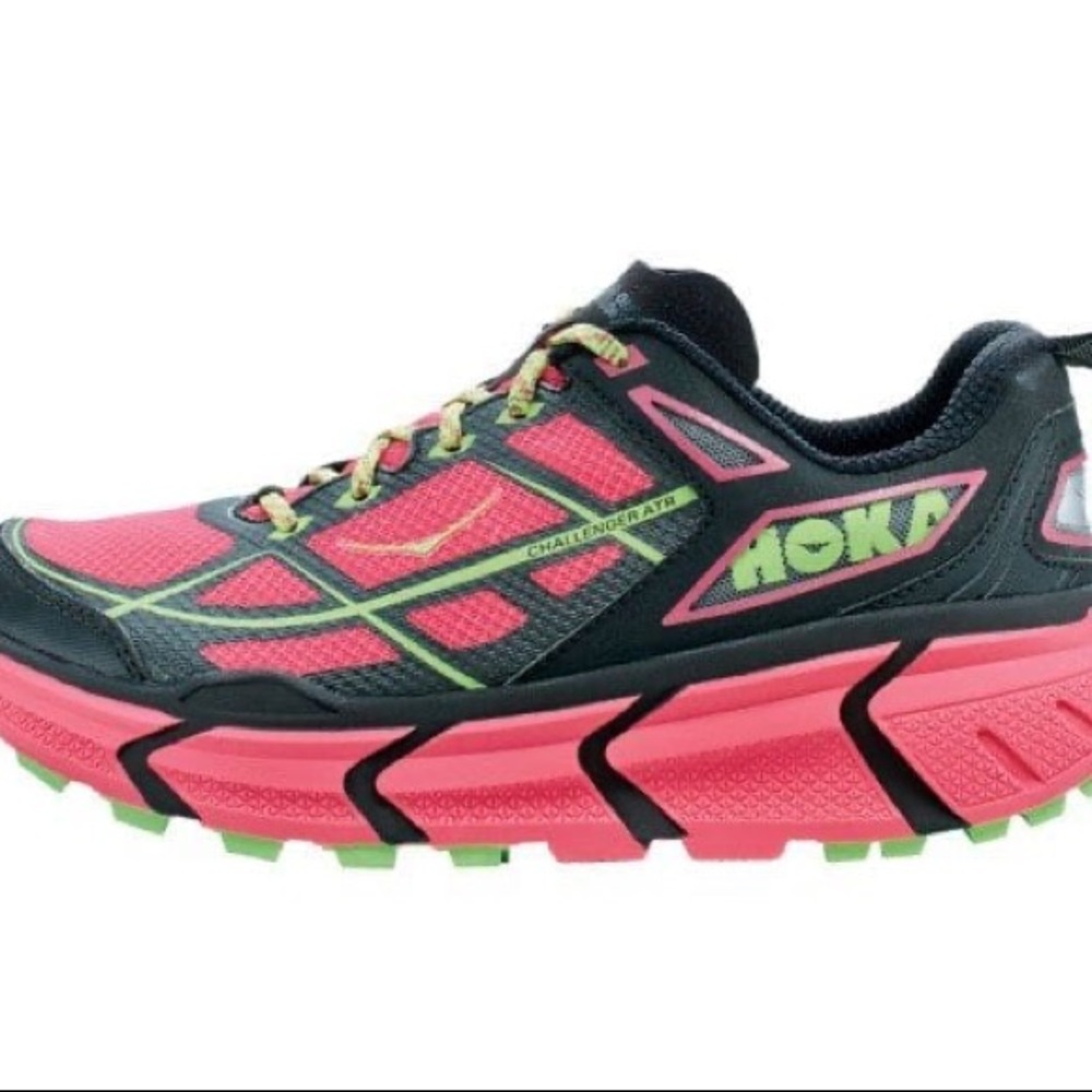 Womens HOKA Challenger ATR Pink Trail Running Shoes Size 9